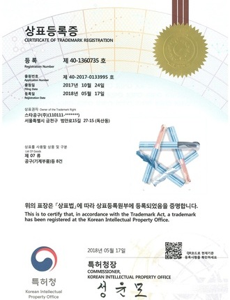 CERTIFICATE OF TRADEMARK REGIS