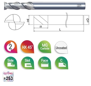 <span>2SA</span> 2F Square End for Aluminum