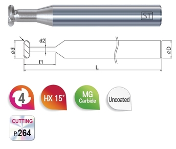 <span>4RTC</span> 4F Round T Slot Cutter