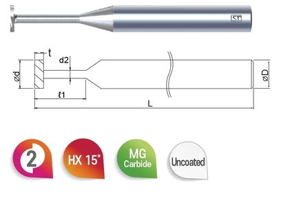 <span>2TC</span> 2F T Slot Cutter
